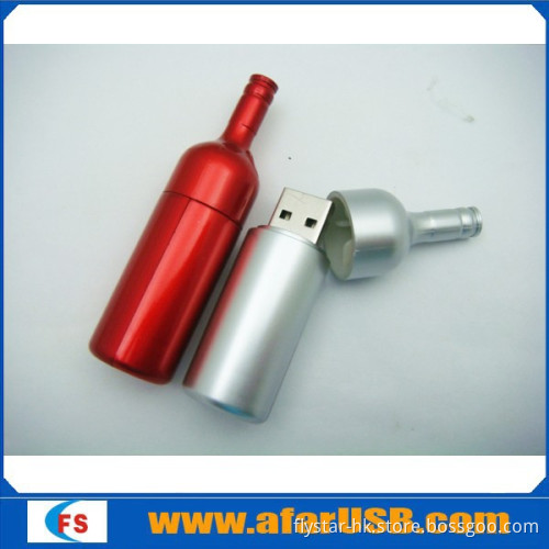 Custom promotional fashion bottle usb 2.0 bulk usb flash drive with high quality